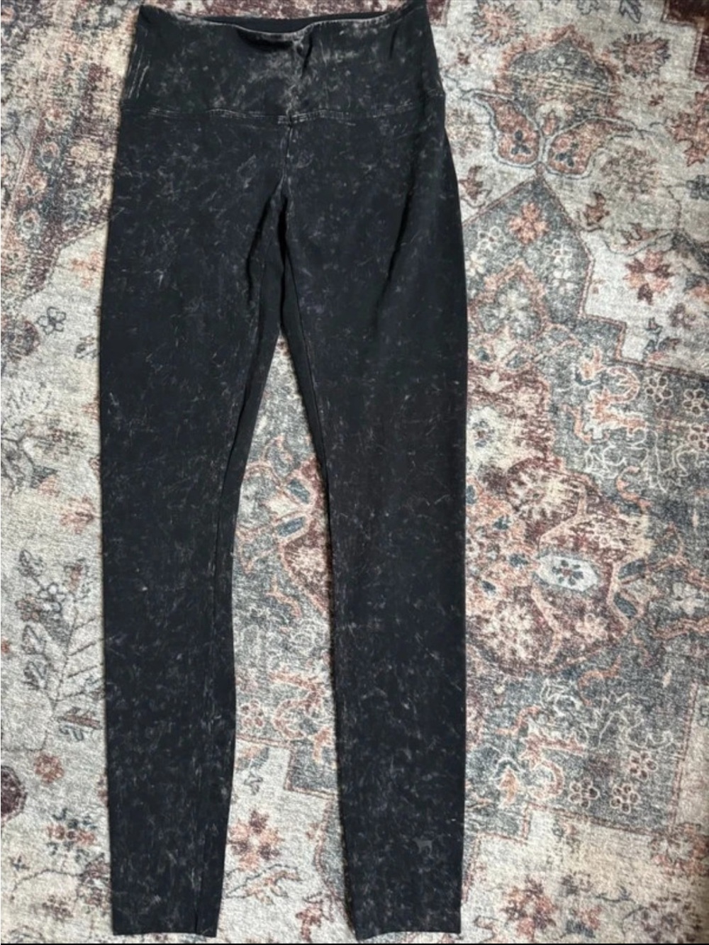 PINK Victoria's Secret Black Marbled Jeggings